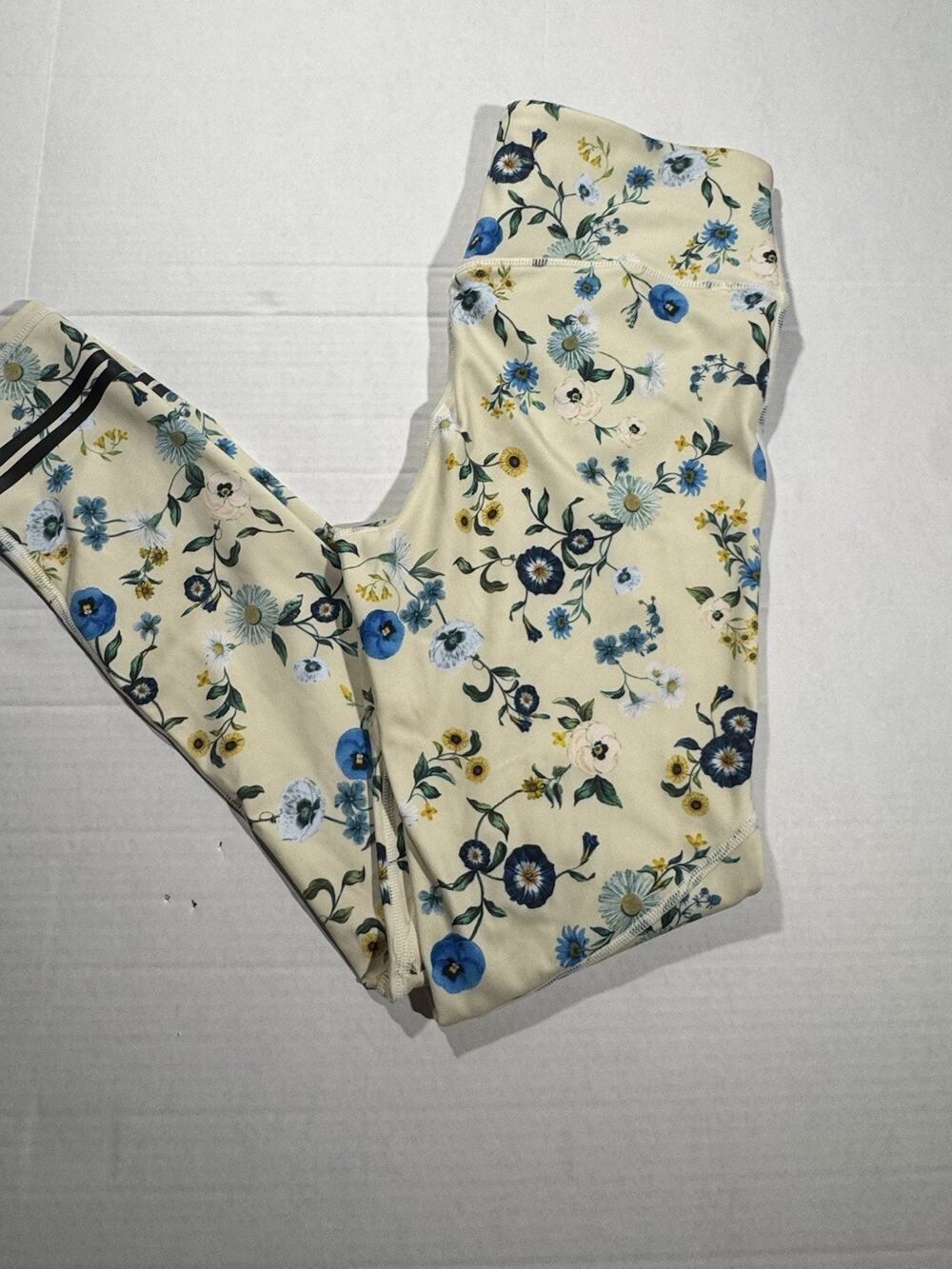 Fabletics Motion365+ Floral Ankle Leggings w/ Pockets Women’s Size M